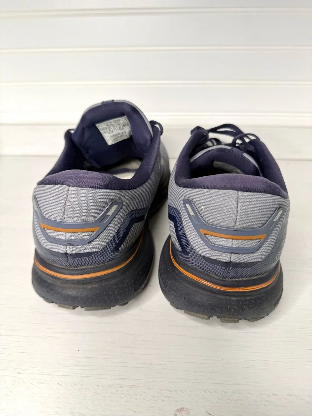 Men's Brooks Ghost 15 in Flintstone/Peacoat/Oak Color. 12M 1103931D025 - Picture 3 of 6